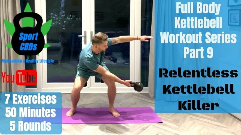 50 Minute Full Body Kettlebell Workout – Relentless Kettlebell Killer – No9